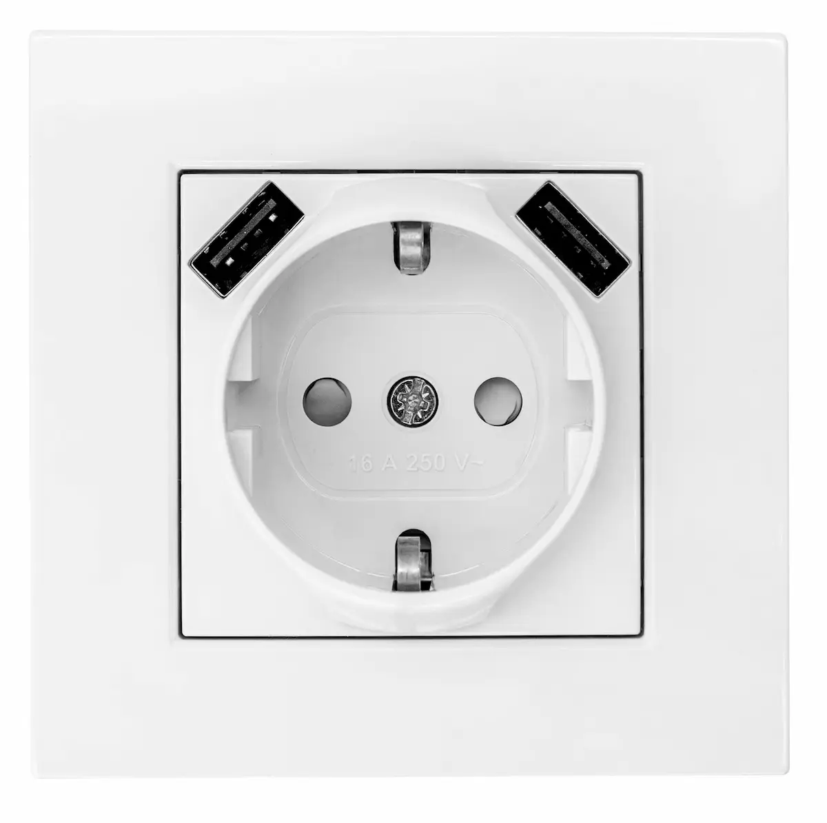 2 USB’Lİ Top. Priz Ç.K. 5V-2A (Komple)