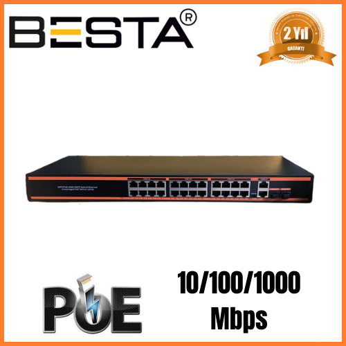 BESTA 26 Port Gigabit PoE Switch BST2622G